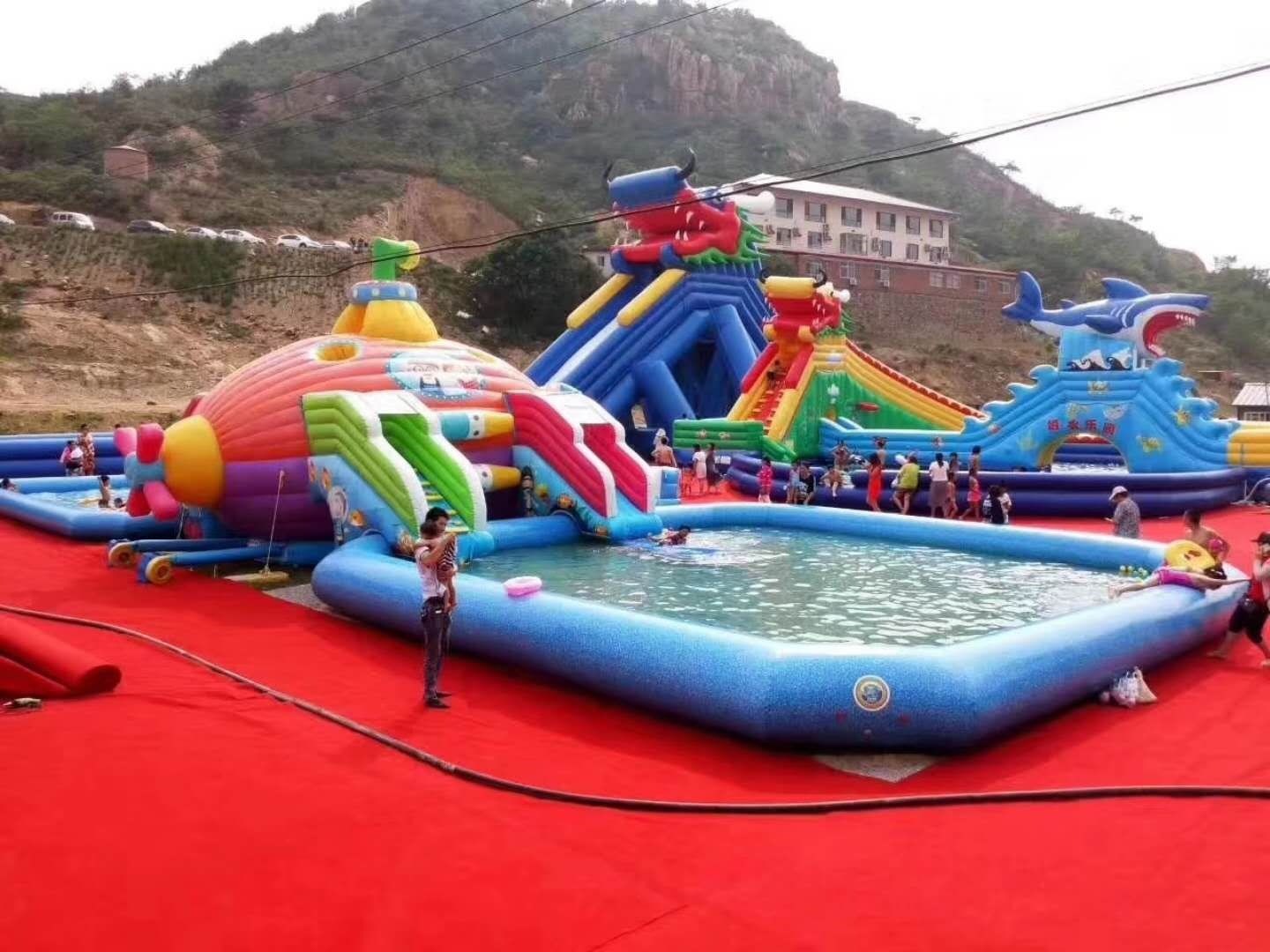 东河镇深海潜艇儿童乐园充气游泳池